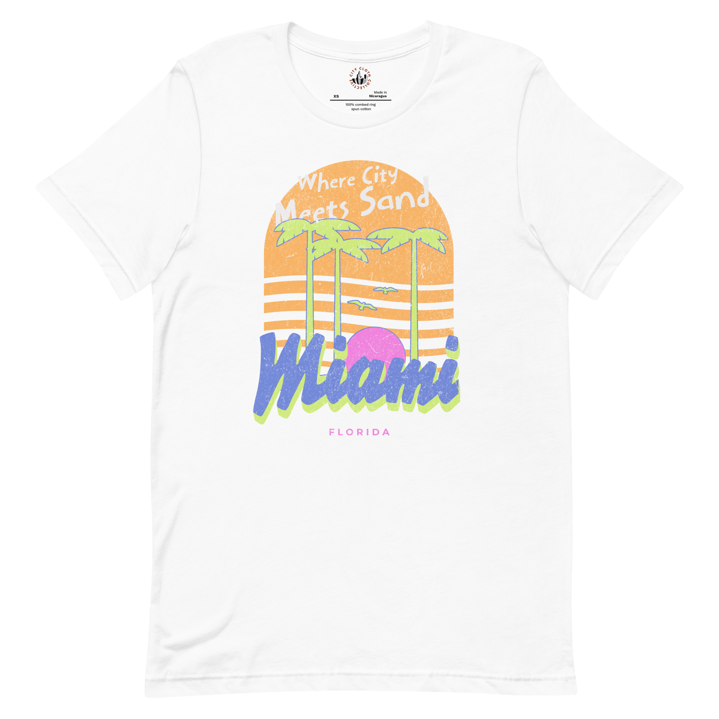 Where City Meets Sand- Miami Florida Shirt