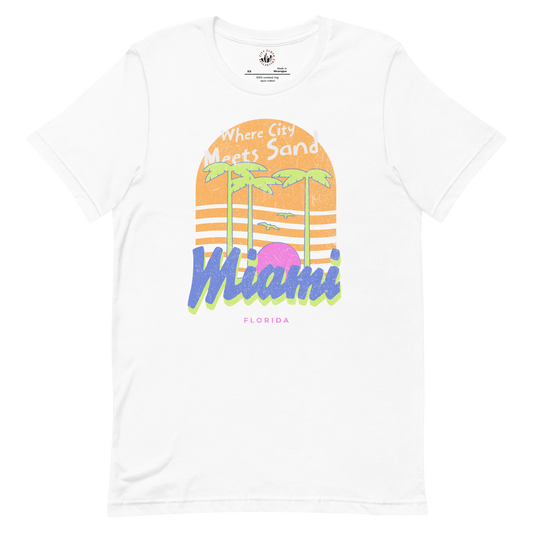 Where City Meets Sand- Miami Florida Shirt