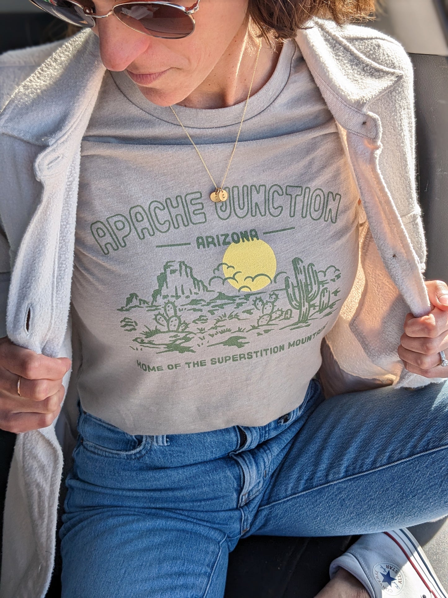 Arizona Home of The Superstition Mountains Apache, Junction Women's Relaxed Tee