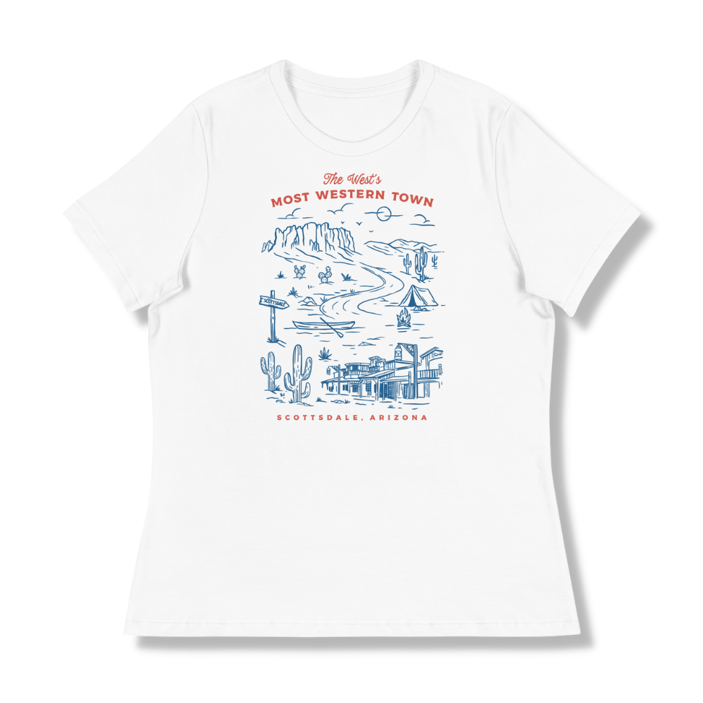 Scottsdale, Arizona, The West's Most Western Town Women's Relaxed Tee