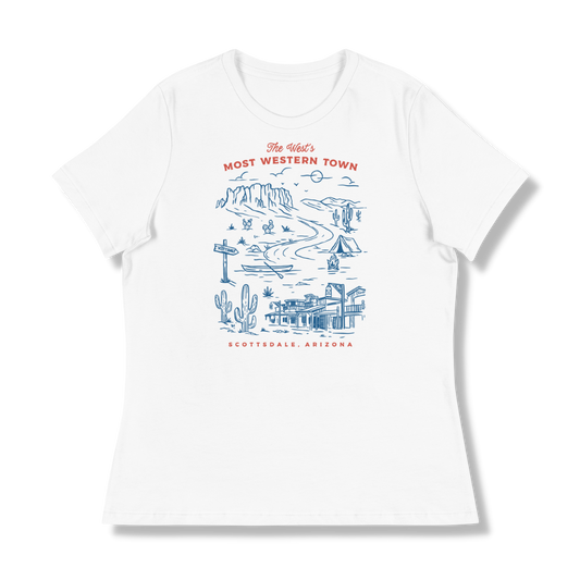 Scottsdale, Arizona, The West's Most Western Town Women's Relaxed Tee